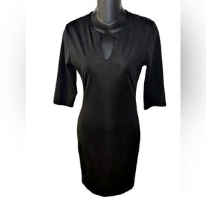 Ladies Black Midi Dress